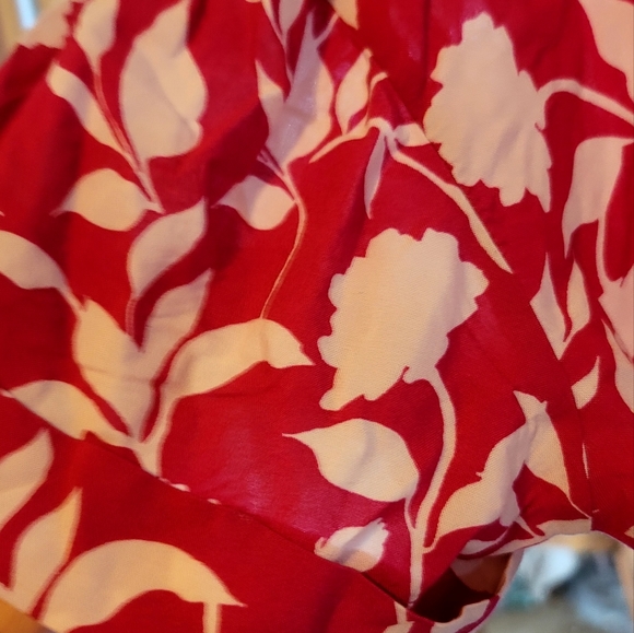 Time & Tru Size XL 16-18 Pink White PAISLEY Print Dress pullon wide sleeves NEW - Picture 12 of 15